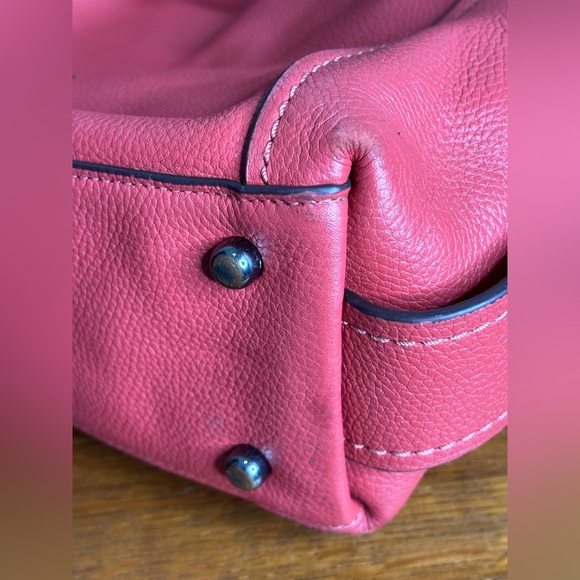 Coach Edie 31 Sunset Red Pebbled Leather w Gunmetal Hardware No. L1782-50123 - Picture 15 of 16